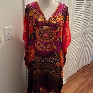 Shore Drive colorful beach caftan